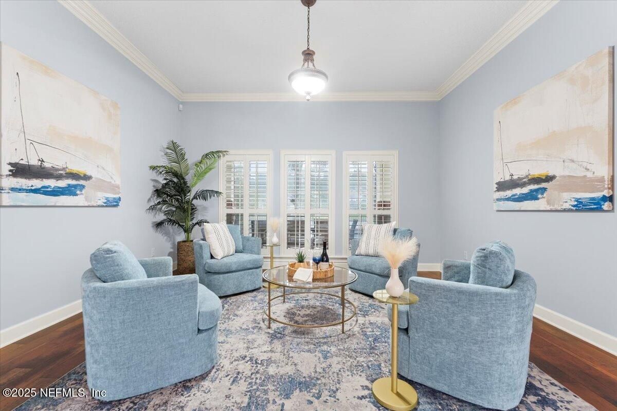 Interior, Living room, Pendant Lights, Wood Texture Flooring