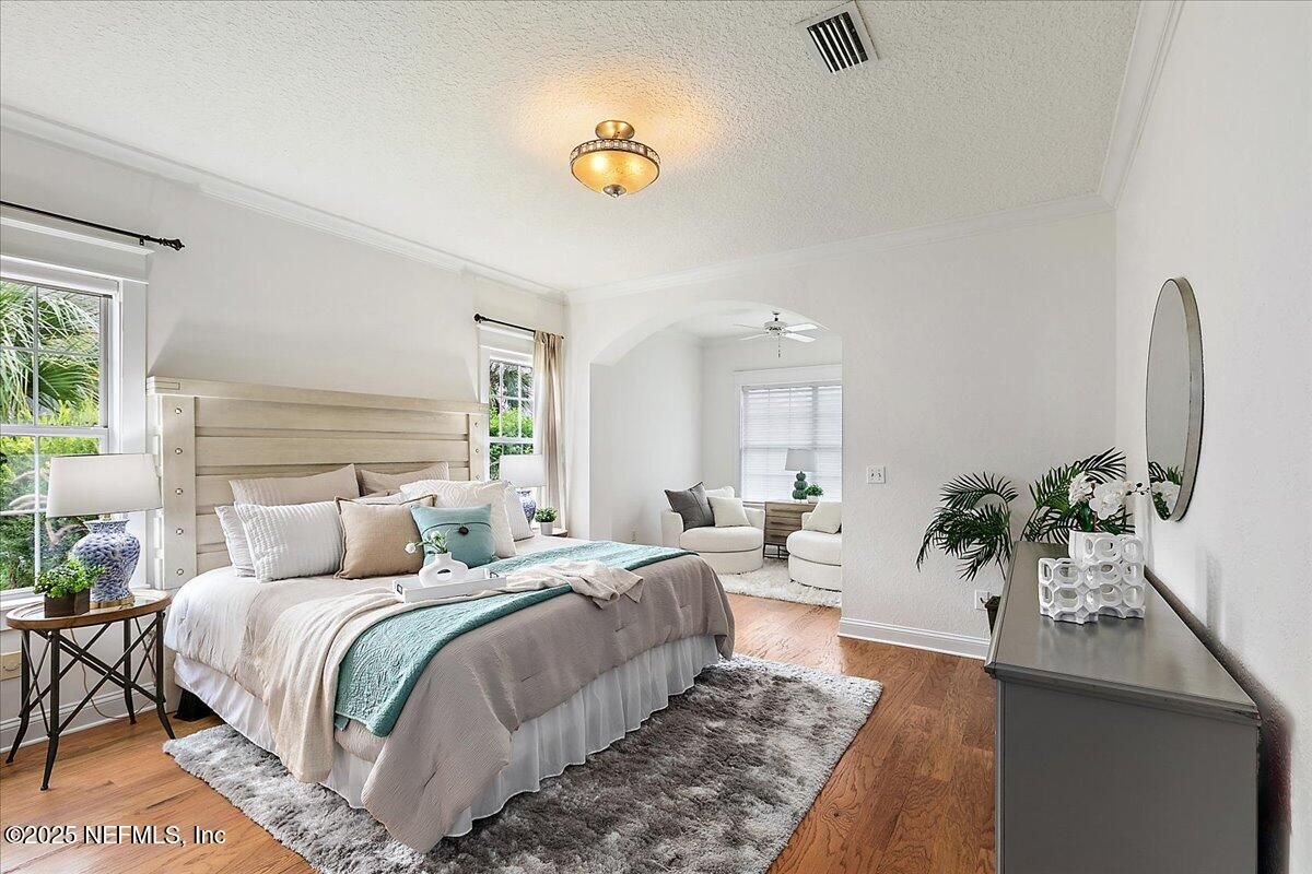 Bedroom, Interior, Wood Texture Flooring