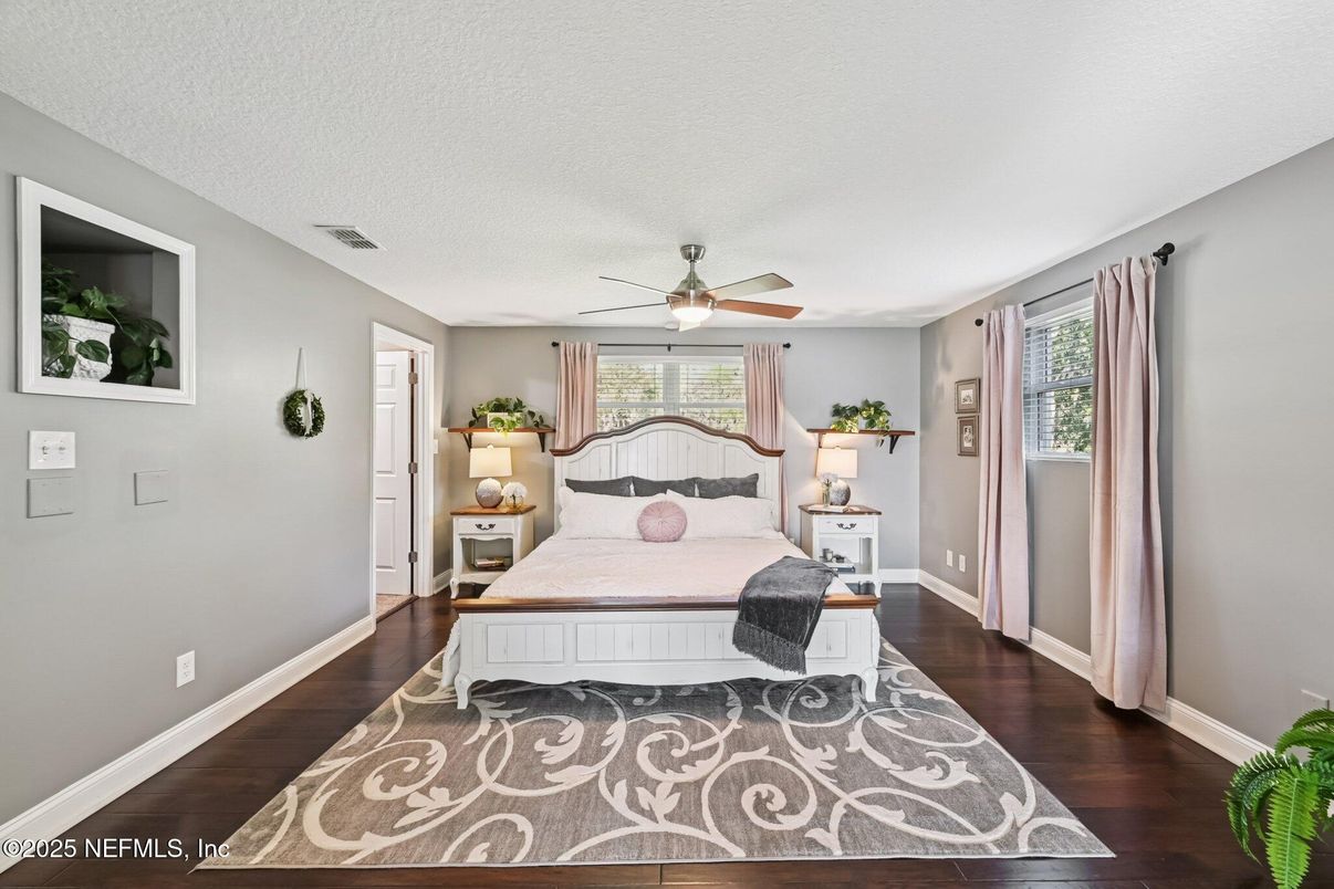 Bedroom, Interior, Wood Texture Flooring