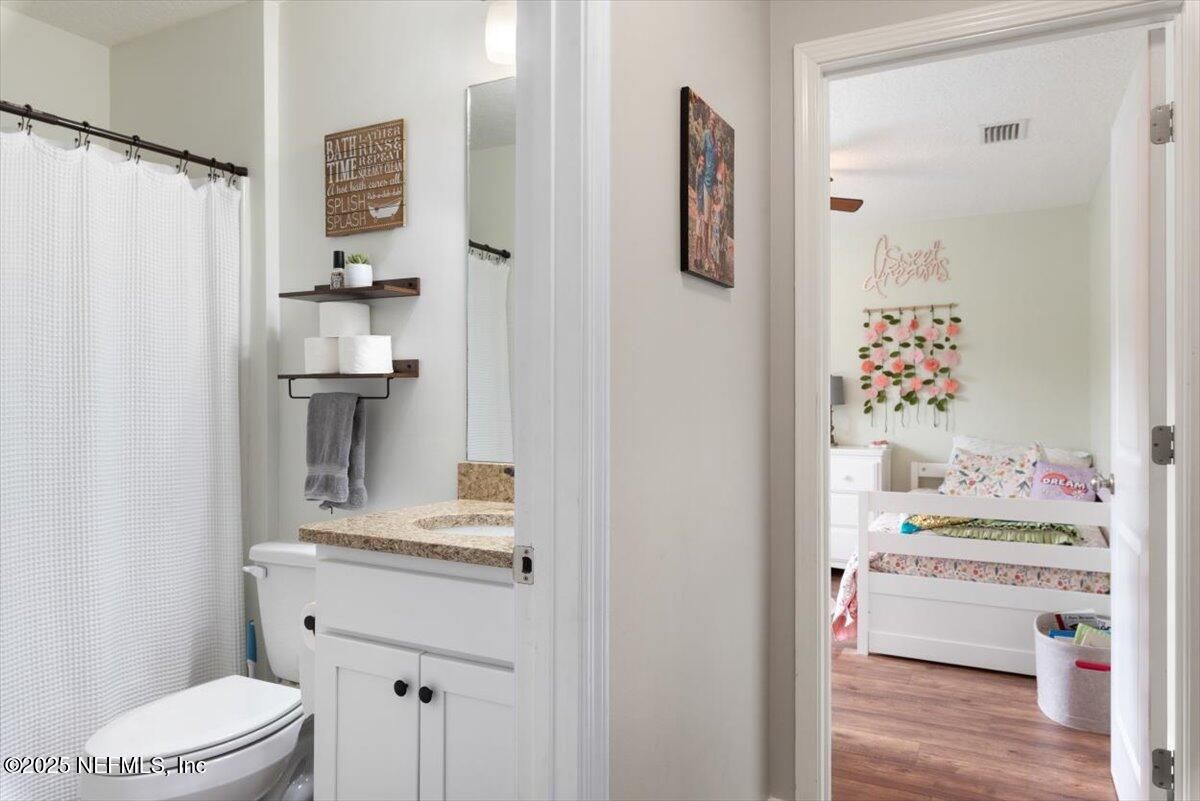 Bathroom, Interior, Wood Texture Flooring