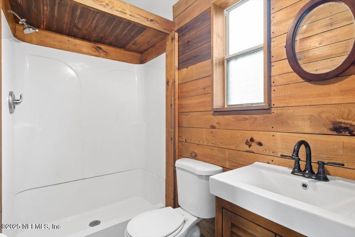 Bathroom, Interior, Wooden Walls