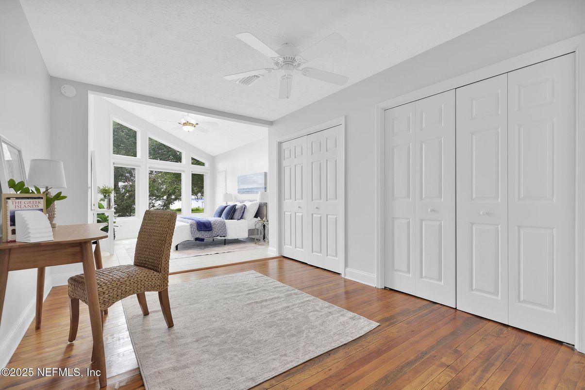 Home Office, Interior, Wood Texture Flooring