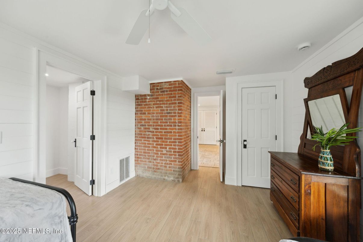 Interior, Stone Walls, Wood Texture Flooring