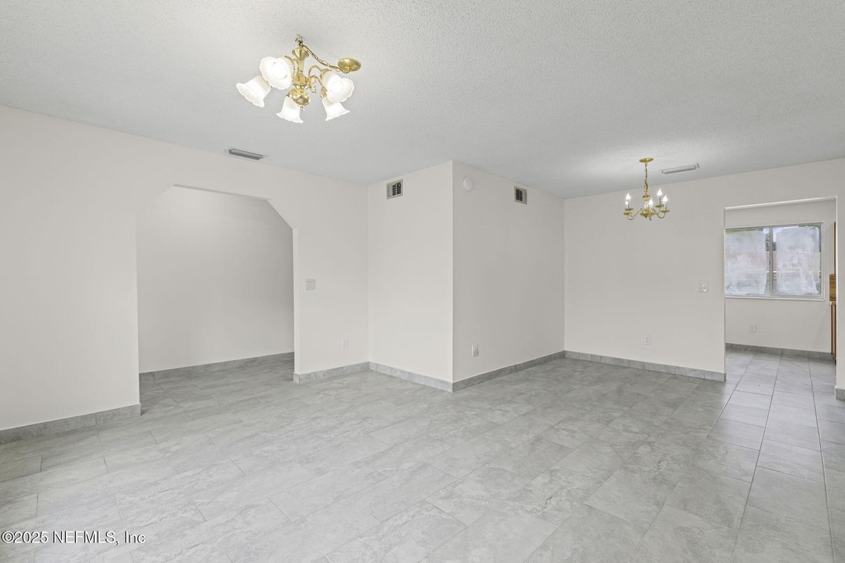 Chandelier, Empty room, Interior