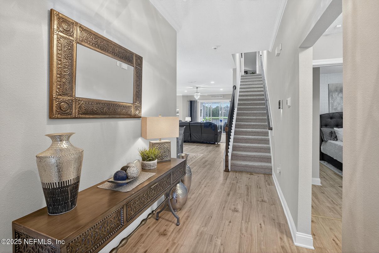Interior, Recessed Lighting, Wood Texture Flooring