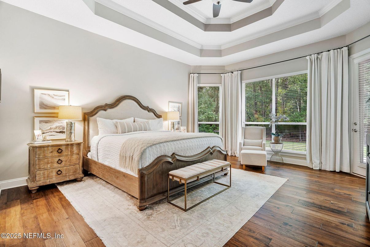Bedroom, Interior, Wood Texture Flooring