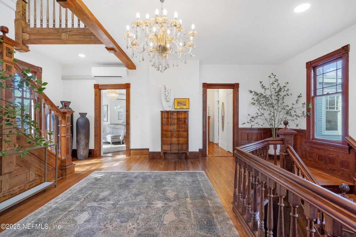 Chandelier, Interior, Recessed Lighting, Wood Texture Flooring