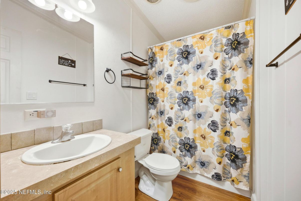 Bathroom, Interior, Wood Texture Flooring