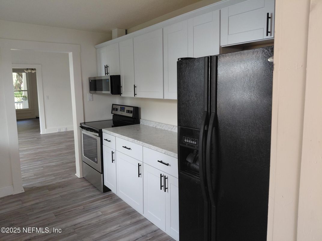 Interior, Kitchen, Wood Texture Flooring