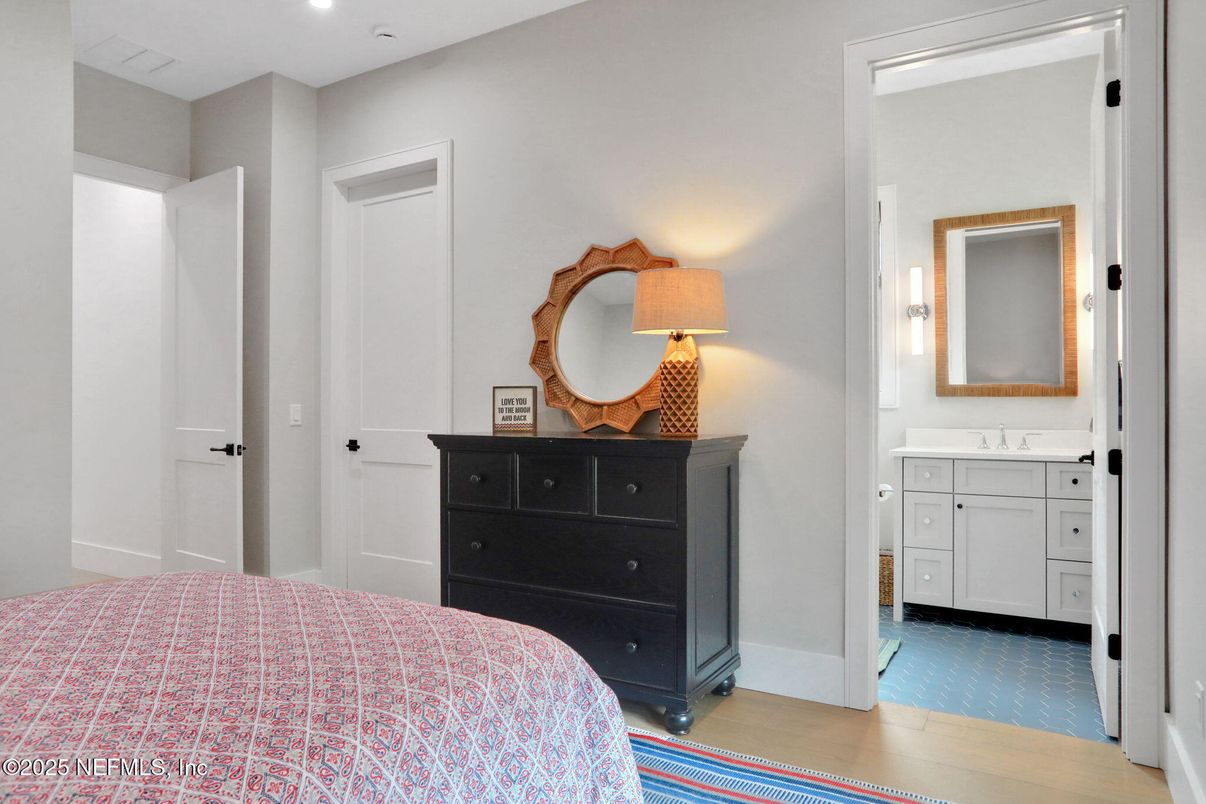 Bathroom, Bedroom, Interior, Recessed Lighting, Wood Texture Flooring