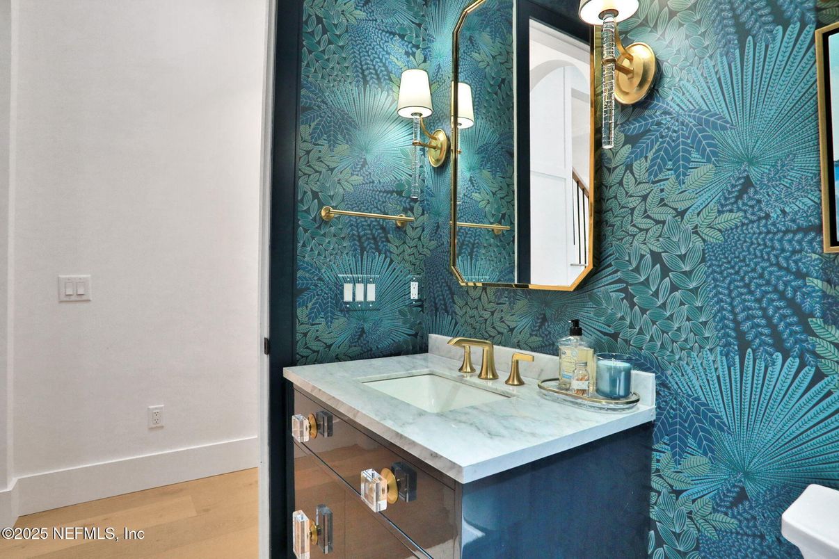 Bathroom, Interior, Wood Texture Flooring