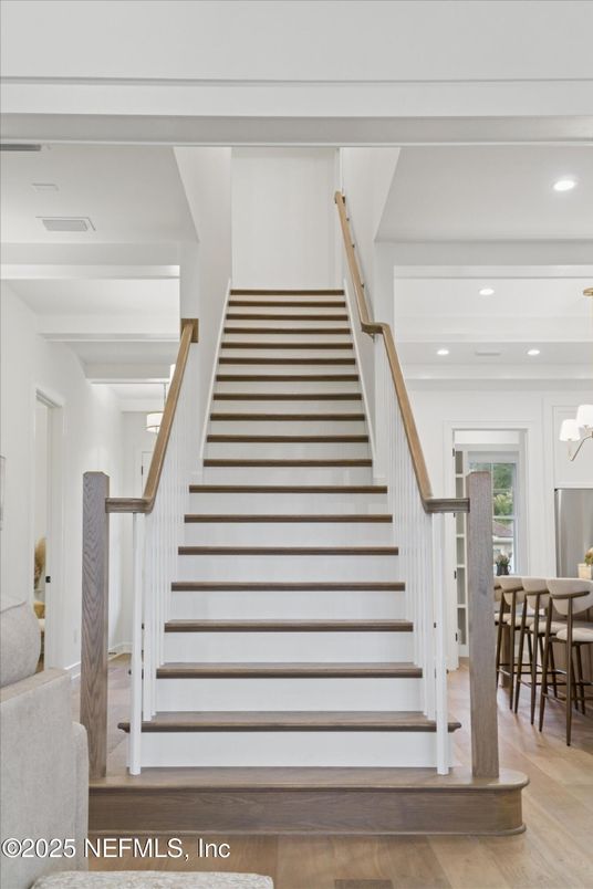 Interior, Recessed Lighting, Wood Texture Flooring
