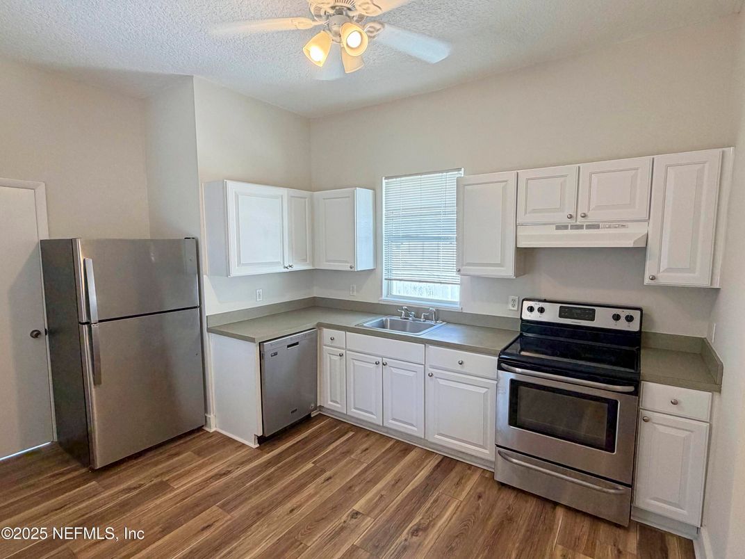 Interior, Kitchen, Wood Texture Flooring