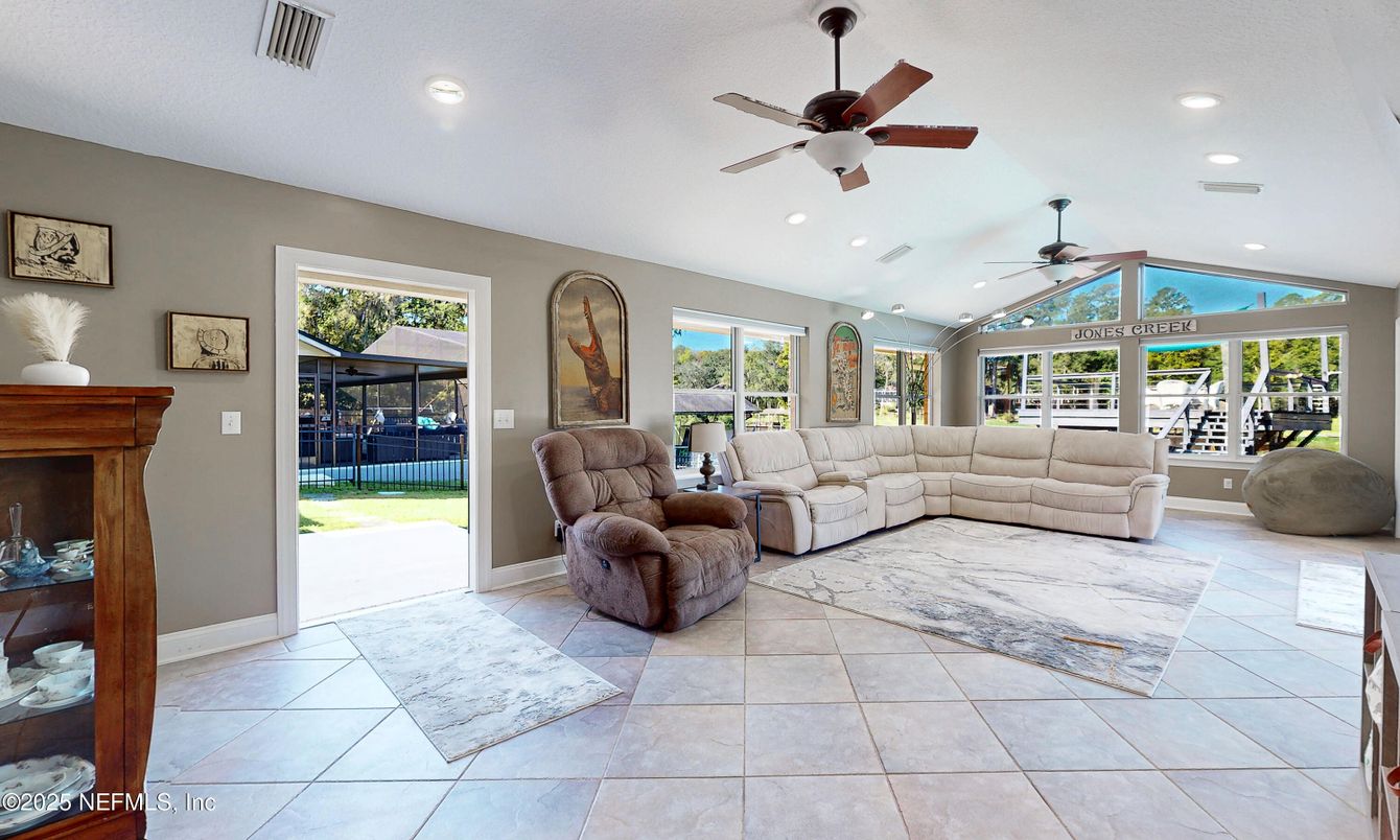 Interior, Living room, Recessed Lighting