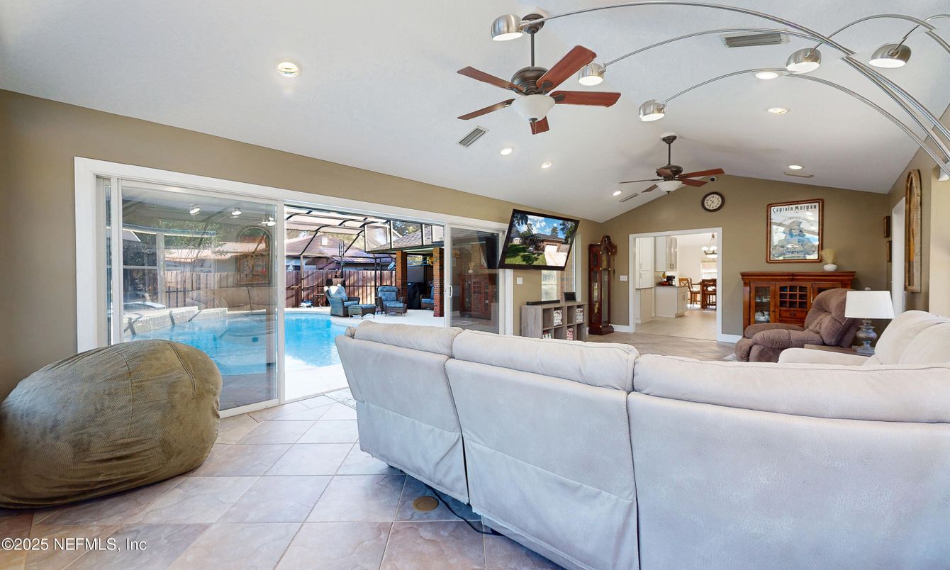 Interior, Living room, Recessed Lighting