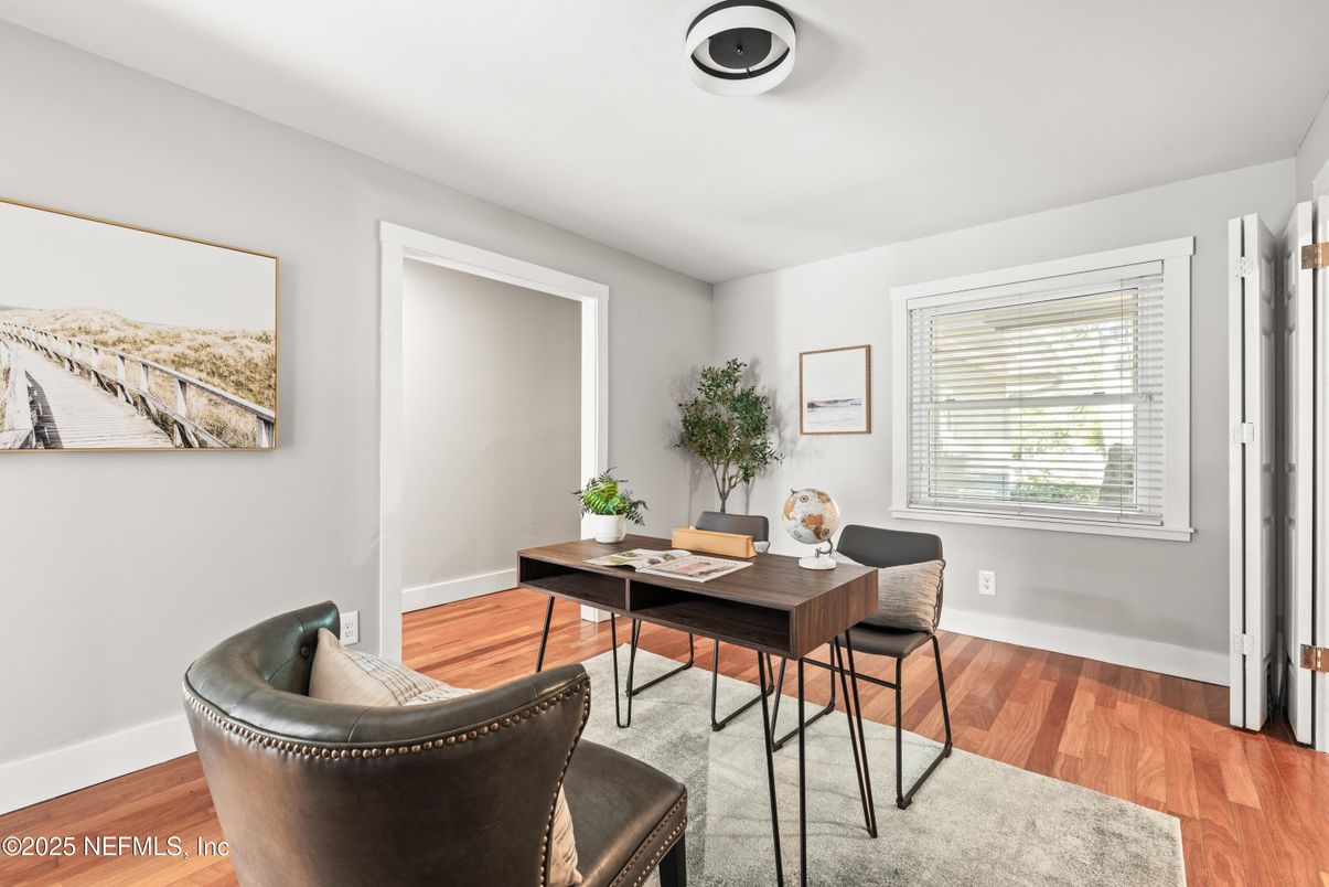 Home Office, Interior, Wood Texture Flooring