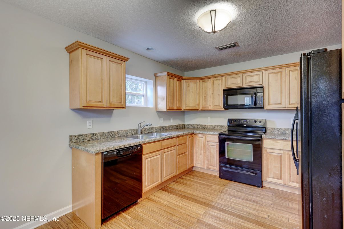 Interior, Kitchen, Wood Texture Flooring