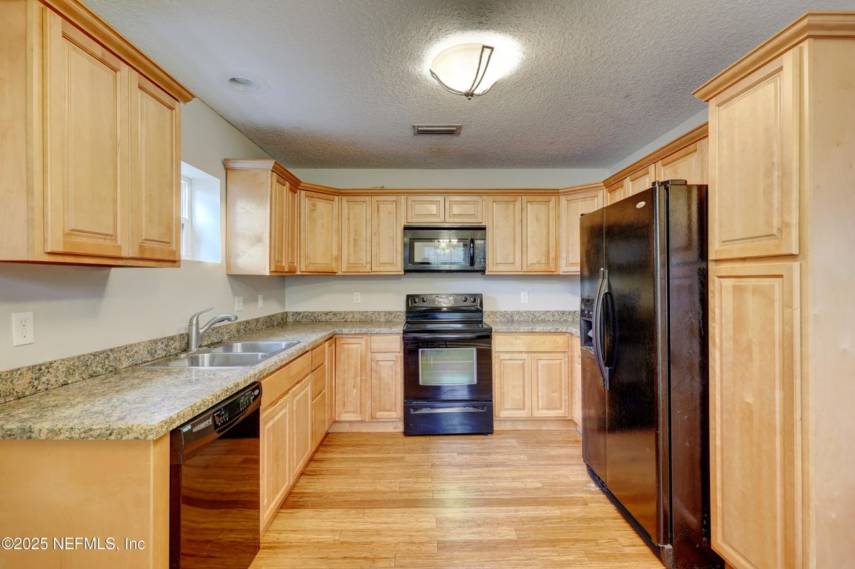 Interior, Kitchen, Wood Texture Flooring
