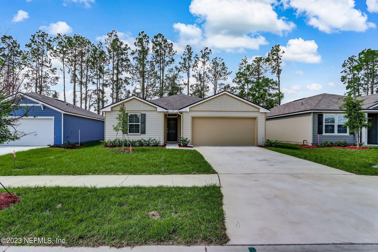 Attached, Detached Garage, Exterior, Facade, Ranch