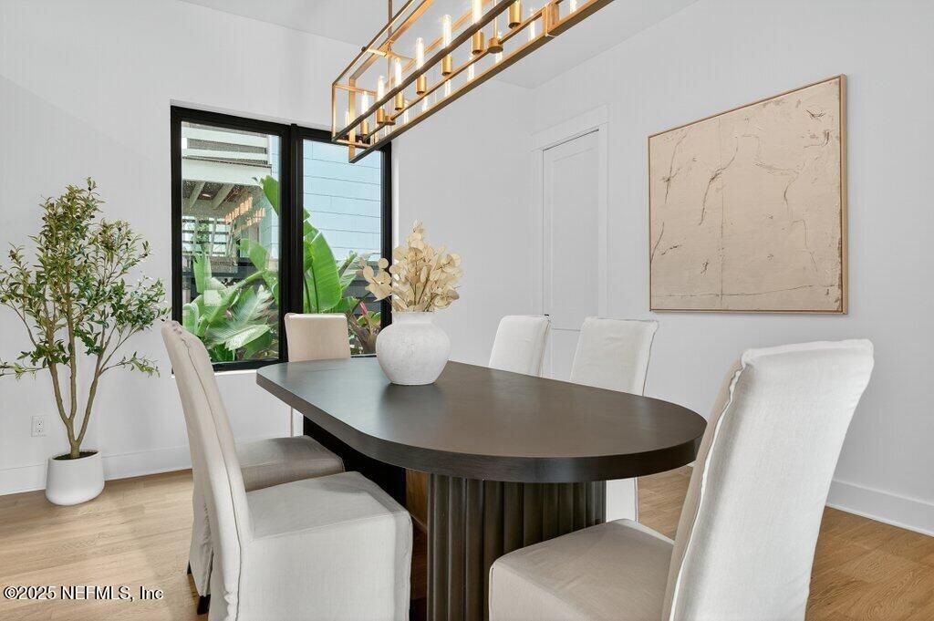 Dining room, Interior, Wood Texture Flooring