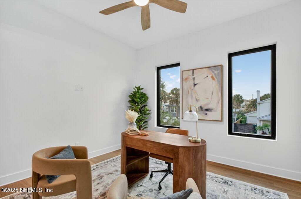 Home Office, Interior, Wood Texture Flooring