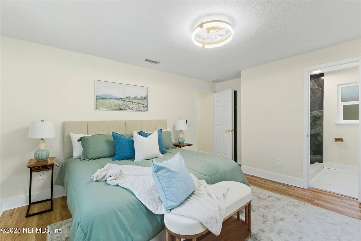 Bedroom, Interior, Wood Texture Flooring