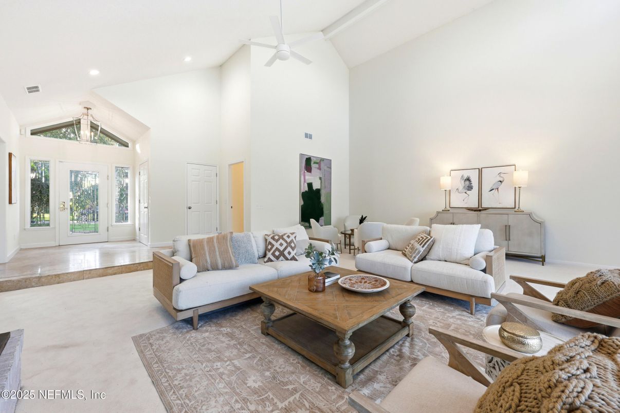 Interior, Living room, Recessed Lighting