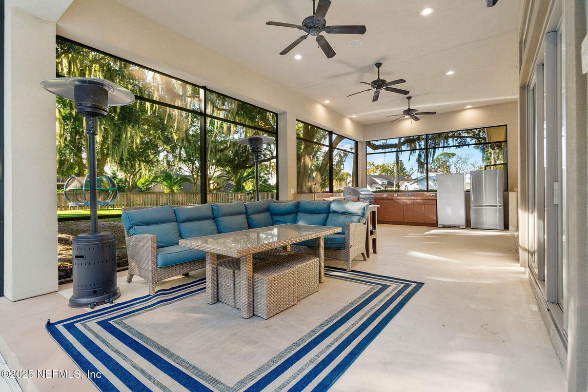 Dining room, Interior, Living room, Recessed Lighting, Sun Room