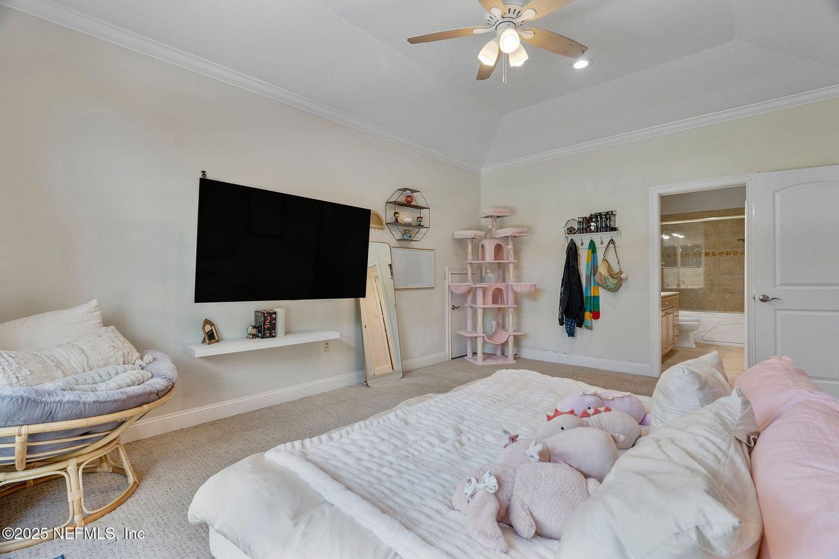 Bedroom, Interior, Recessed Lighting