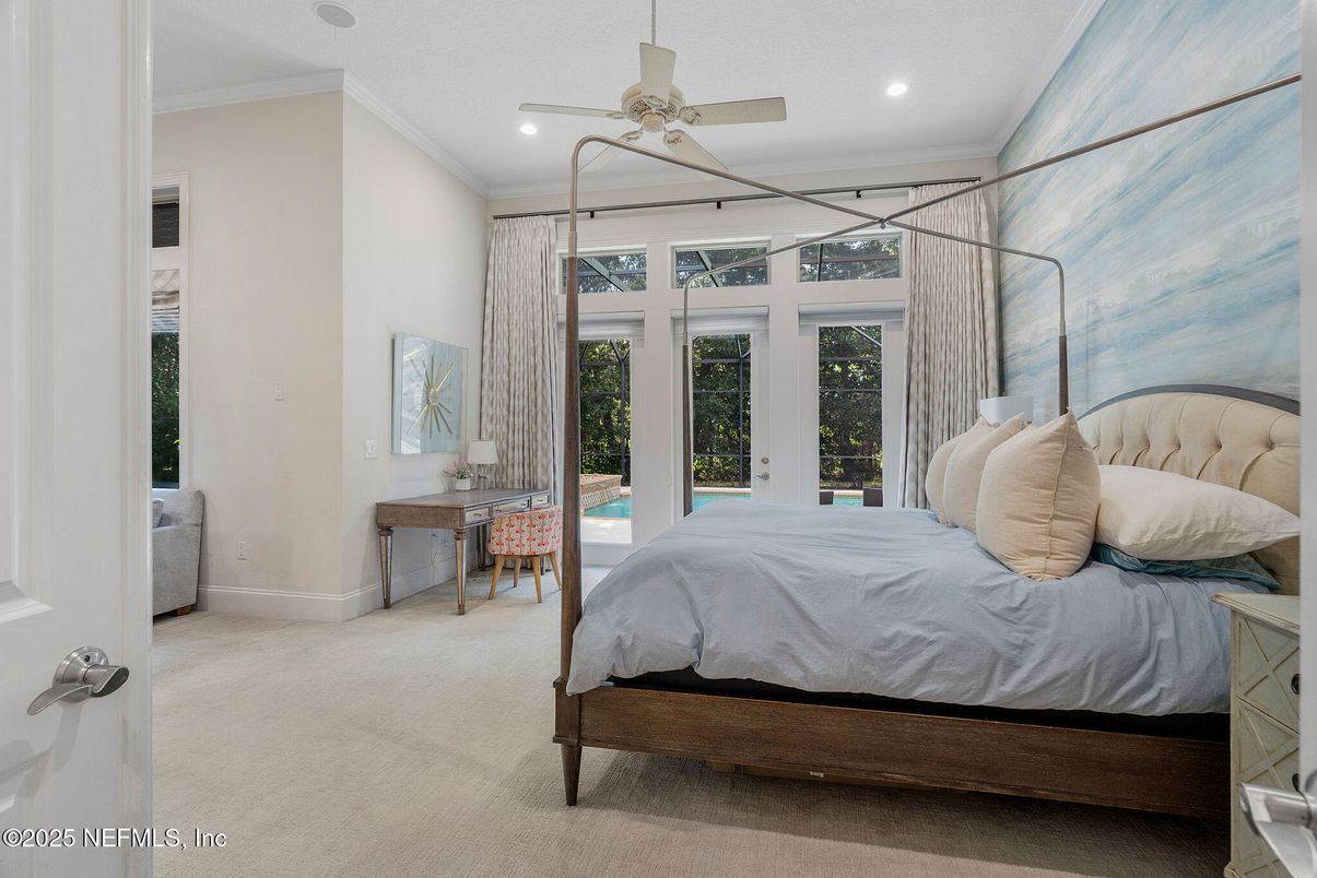 Bedroom, Interior, Recessed Lighting