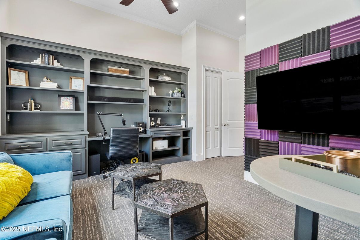 Home Office, Interior, Living room, Recessed Lighting