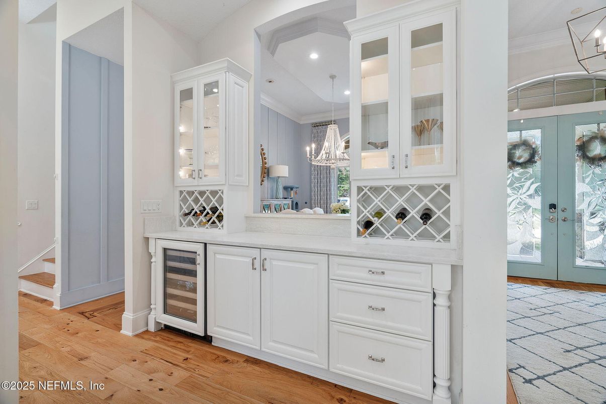 Chandelier, Interior, Kitchen, Recessed Lighting, Wood Texture Flooring