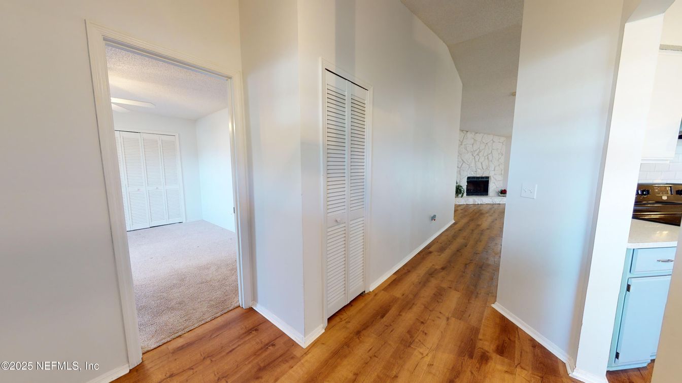 Empty room, Fireplace, Interior, Wood Texture Flooring