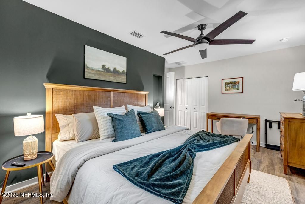 Bedroom, Interior, Wood Texture Flooring