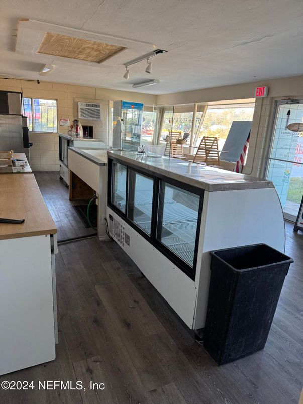 Interior, Kitchen, Wood Texture Flooring