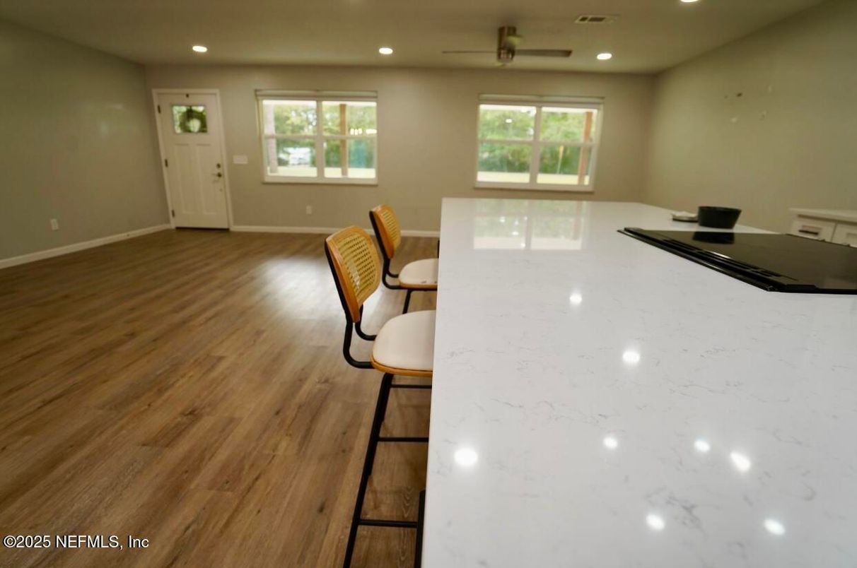 Interior, Recessed Lighting, Wood Texture Flooring