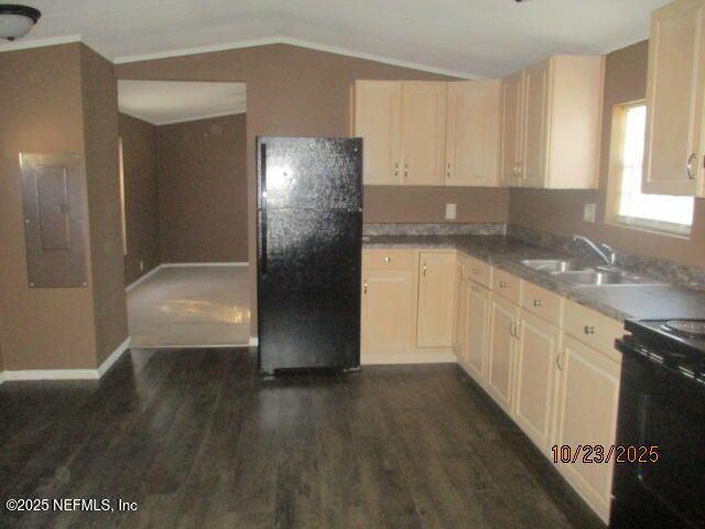 Interior, Kitchen, Wood Texture Flooring