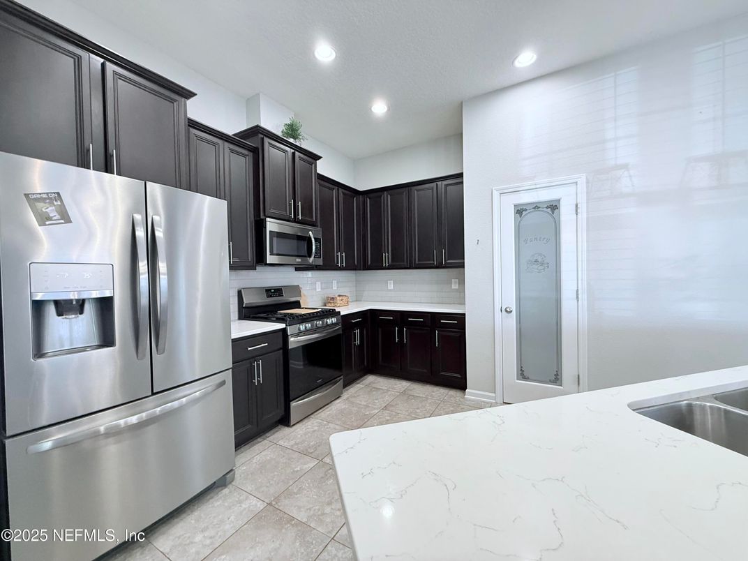 Interior, Kitchen, Recessed Lighting, Stainless Steel Appliances