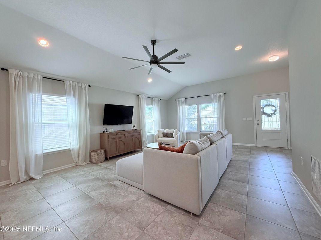 Interior, Living room, Recessed Lighting