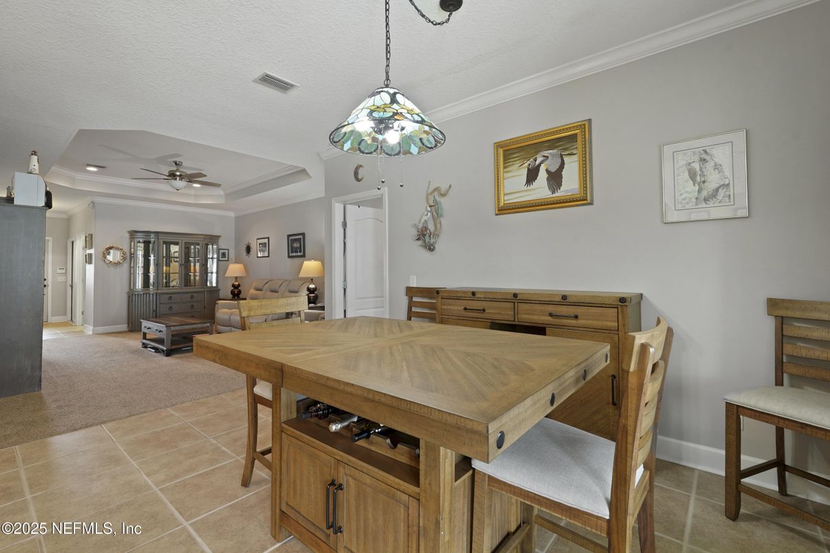 Dining room, Interior, Pendant Lights, Recessed Lighting