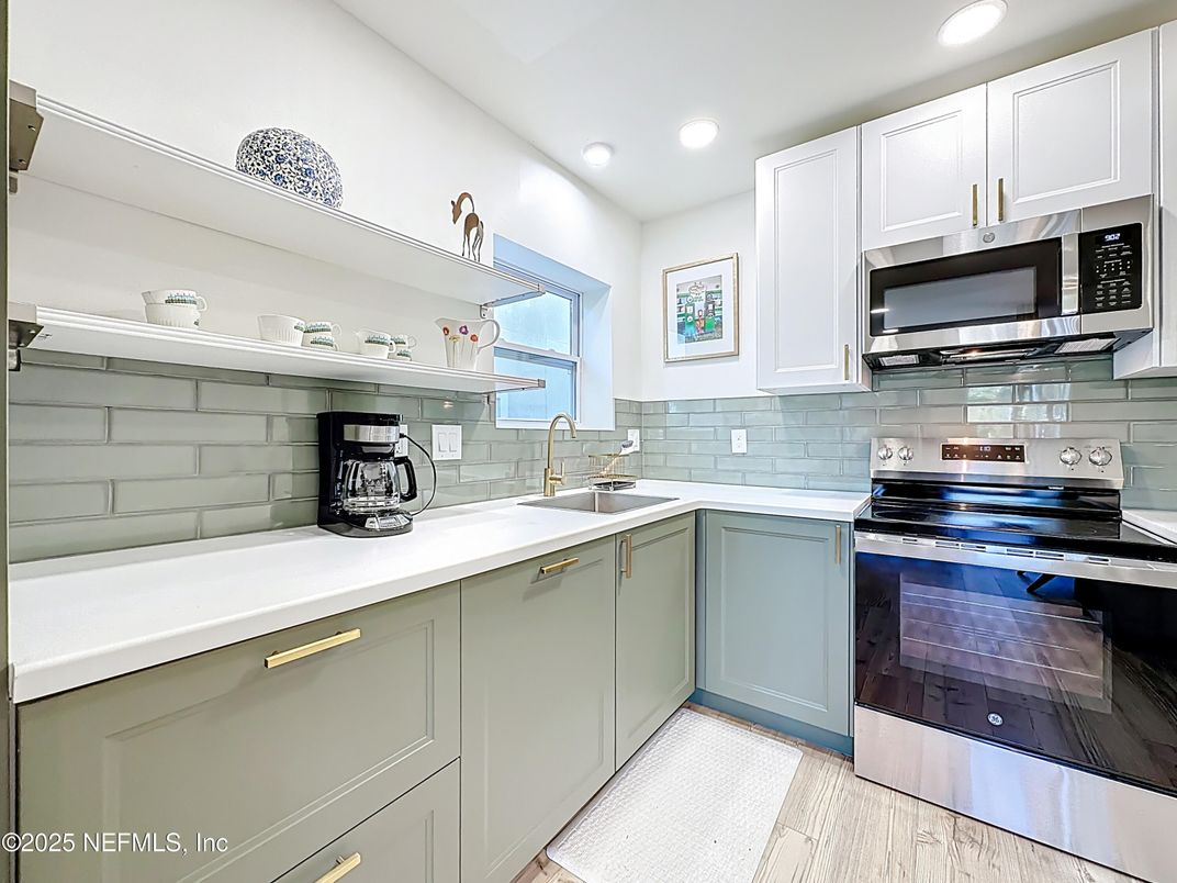 Interior, Kitchen, Recessed Lighting, Stainless Steel Appliances