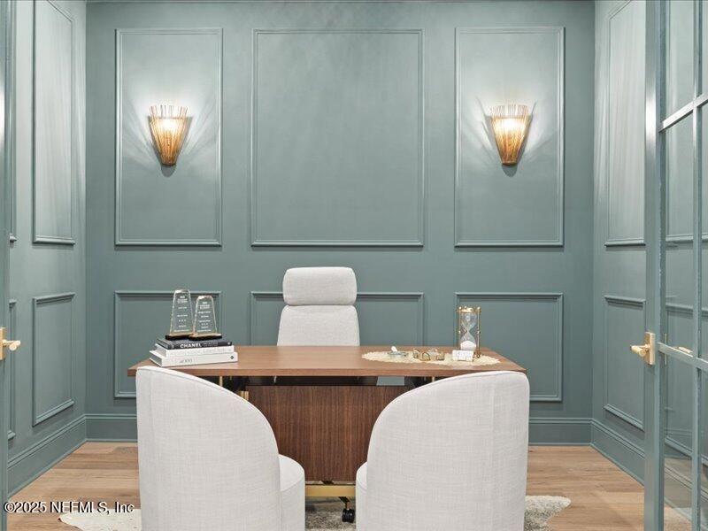 Home Office, Interior, Wood Texture Flooring