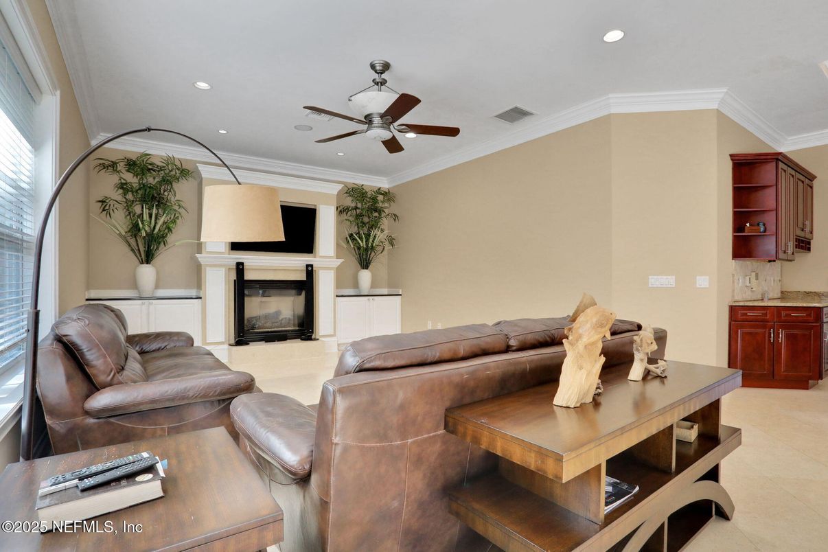 Fireplace, Interior, Living room, Recessed Lighting