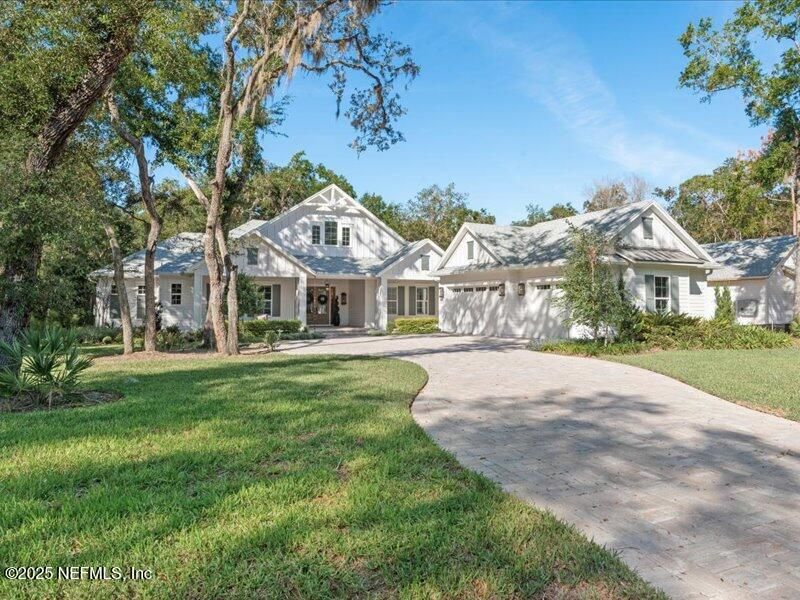 Attached, Backyard, Exterior, Facade, Farmhouse