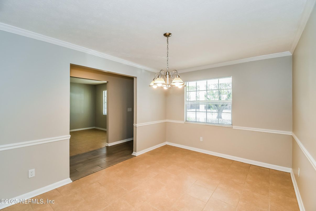 Empty room, Interior, Pendant Lights, Wood Texture Flooring