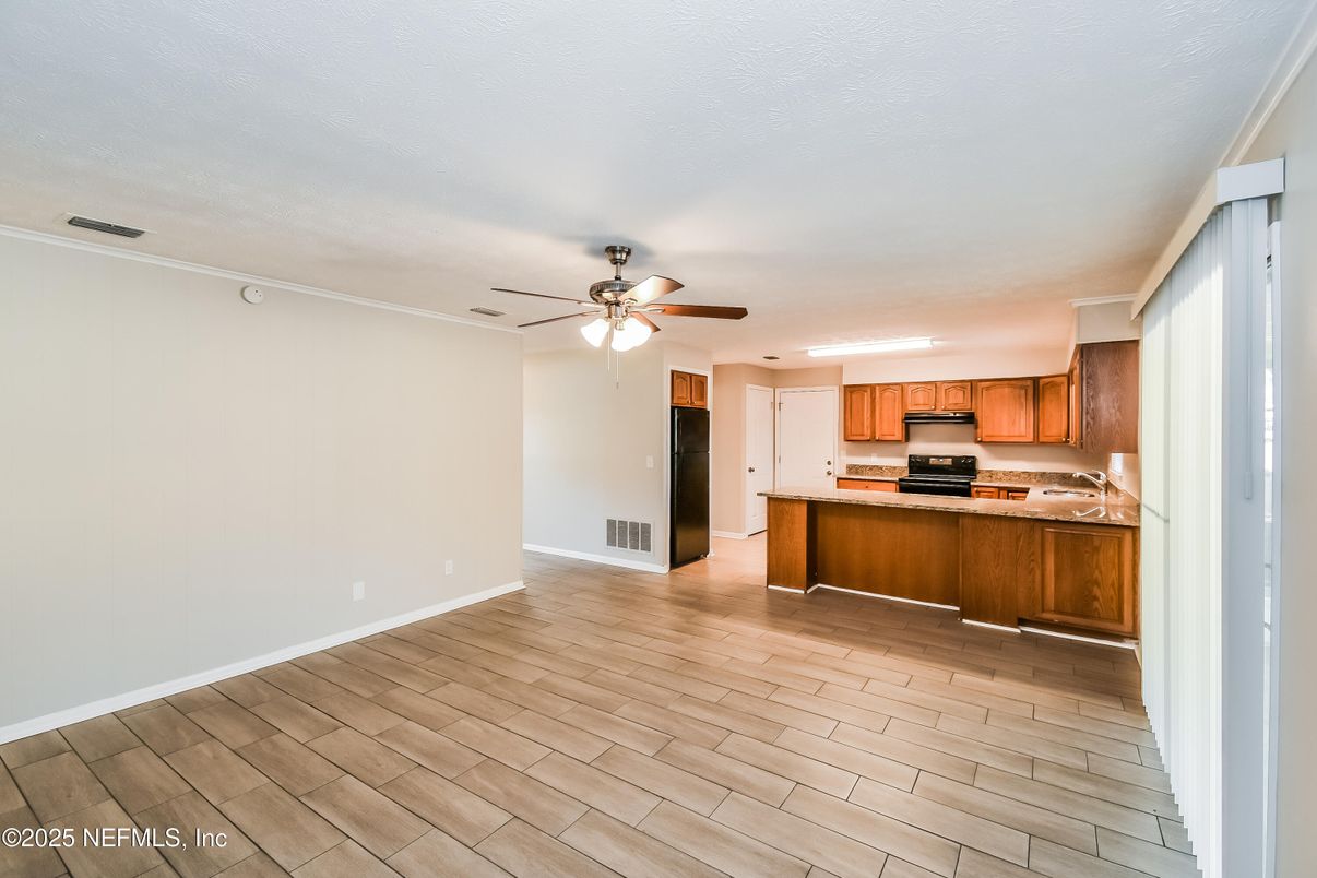 Interior, Kitchen, Wood Texture Flooring