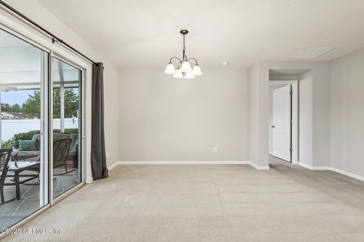 Chandelier, Empty room, Interior
