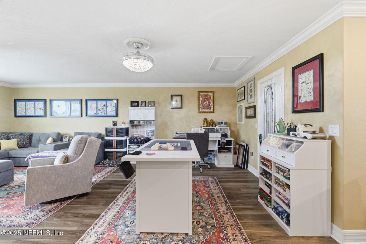 Home Office, Interior, Wood Texture Flooring