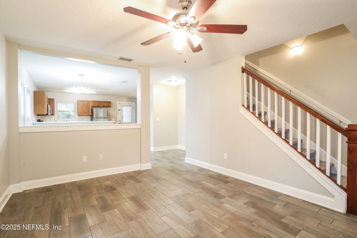 Chandelier, Interior, Kitchen, Wood Texture Flooring