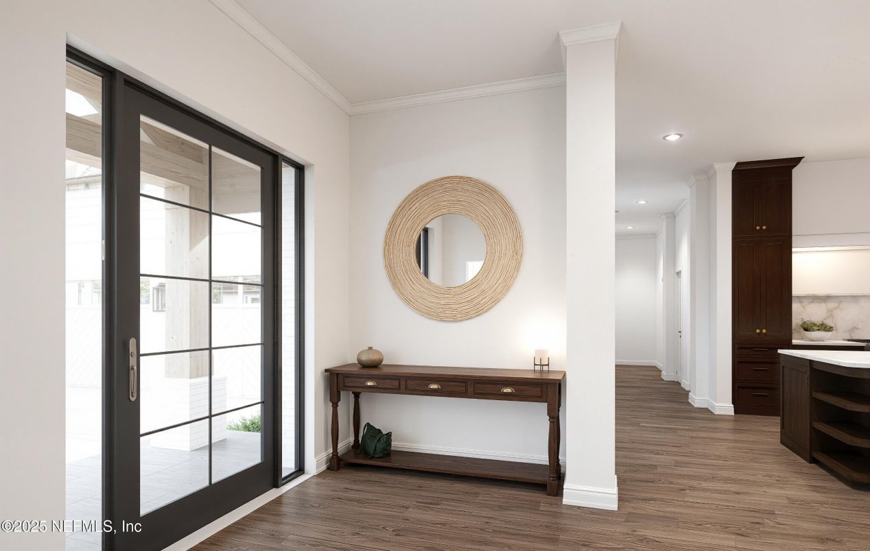 Interior, Recessed Lighting, Wood Texture Flooring